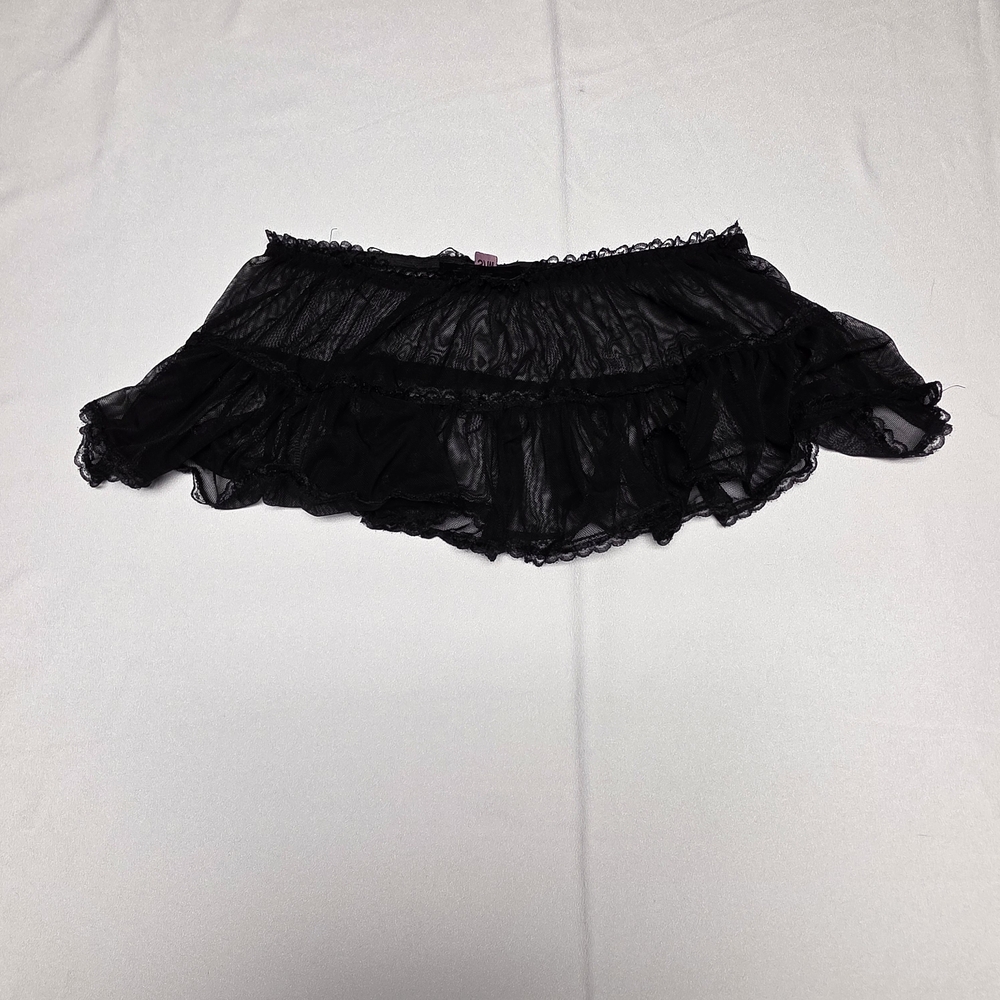 Music Legs Black Kids Dance Skirt S/M